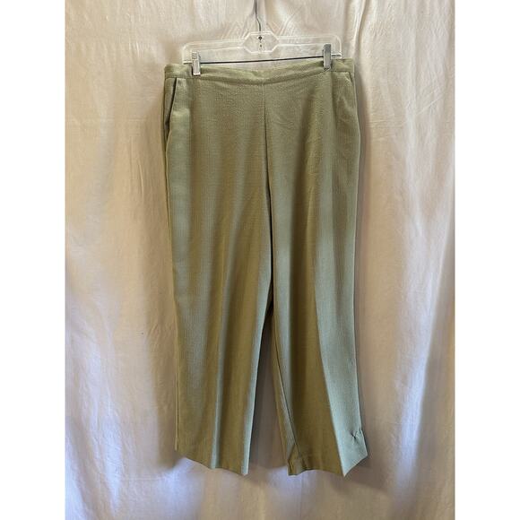 Alfred Dunner Women’s Pull-On Pants – Size 14 – Olive Green - Picture 1 of 4